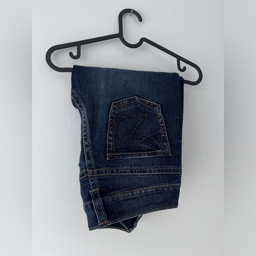 Suki Dark Low Rise Flare Jeans